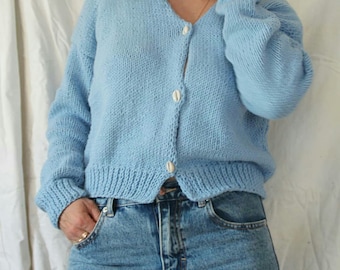 Sky Blue Cardigan | Etsy Sky Blue Cardigan | Etsy