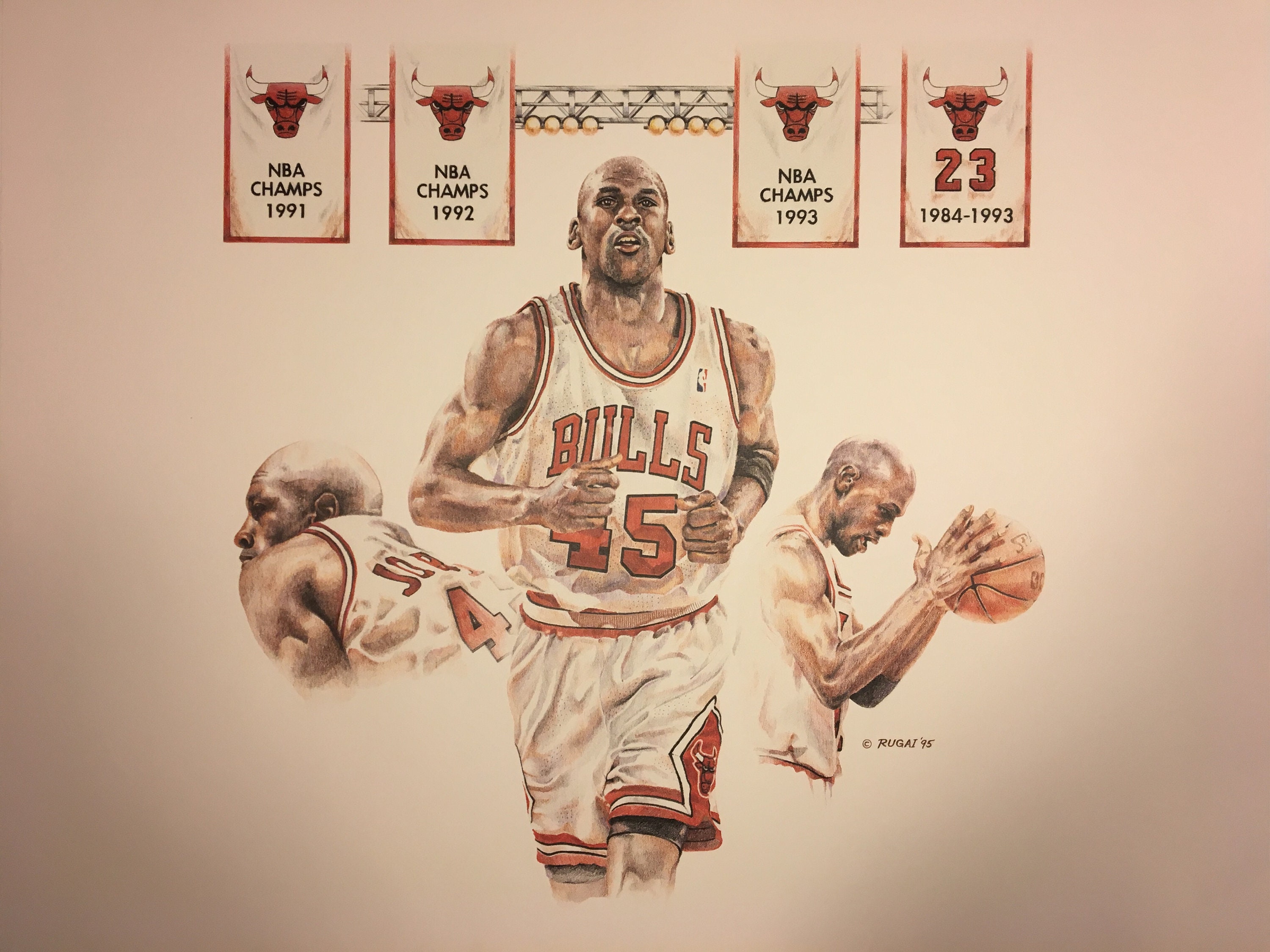 Vintage Colored Pencil Art Print 