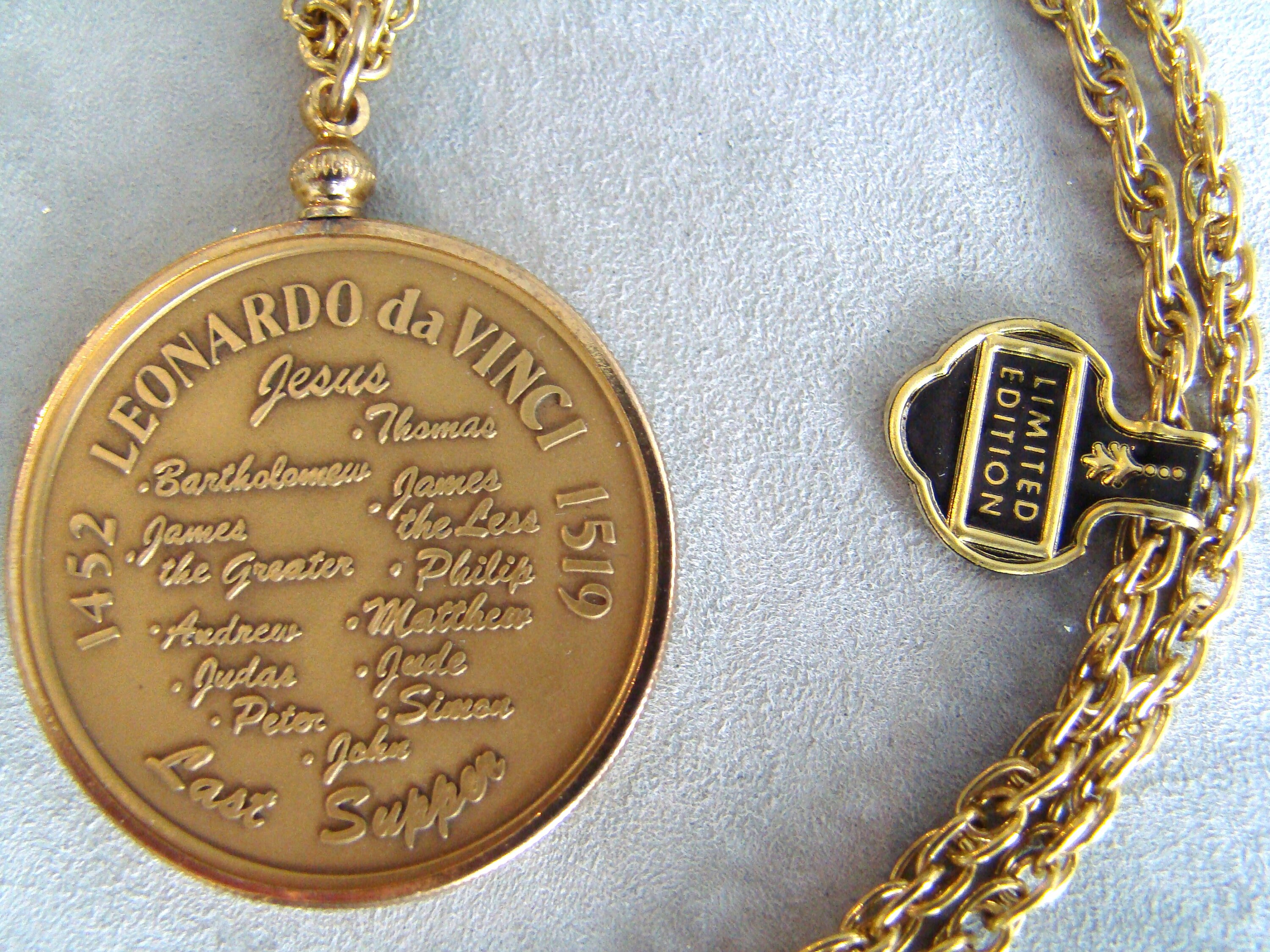 The Last Supper Leonardo Da Vinci Minted Coin Medallion Necklace - Etsy