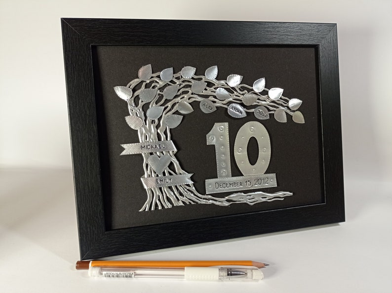 Ten Anniversary Aluminum Wedding Anniversary Recycled Aluminum Etsy