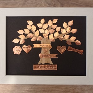 7 Years Wedding Anniversary Gift, Copper Anniversary, Oak tree, Copper Wedding gift, Copper tree, Gift for her, Gift for him image 3