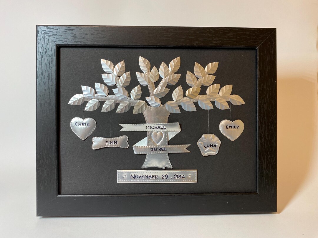 Six Year Wedding Anniversary Iron Wedding Anniversary Family Tree