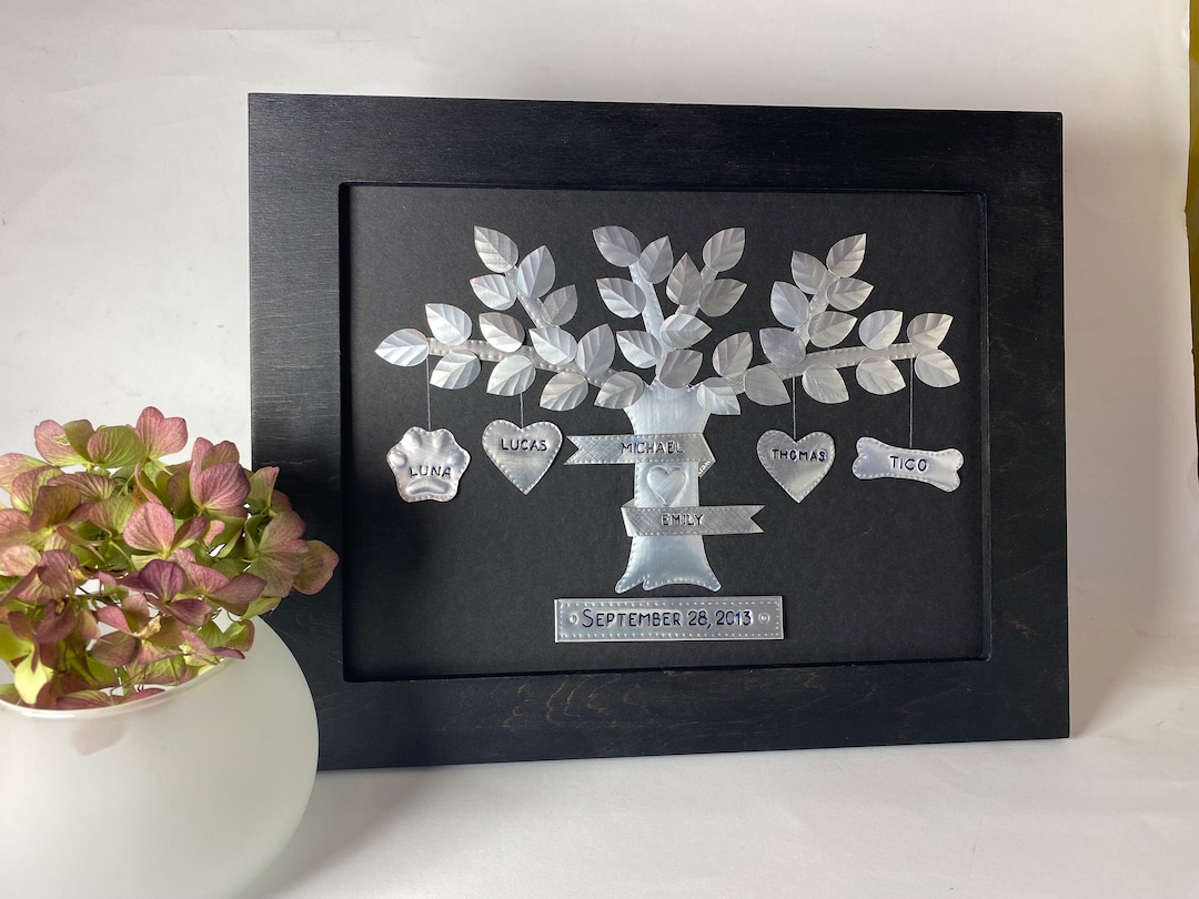 Aluminum Anniversary Gift 10 Year Wedding Anniversary Gift, Aluminium