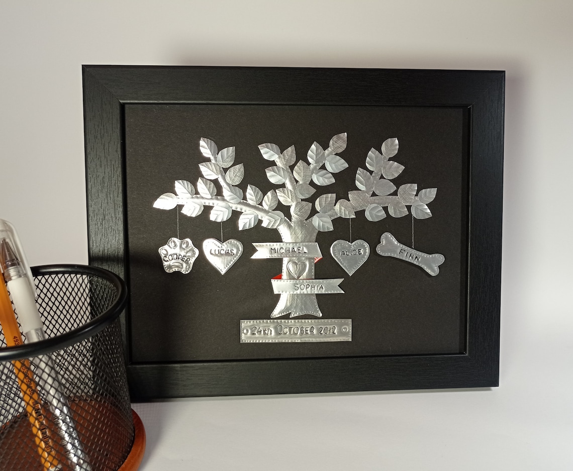 Aluminum Anniversary Gift 10 Year Wedding Anniversary Gift Etsy