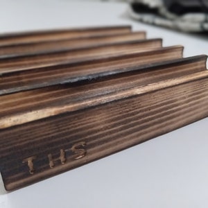 Cedar Soap Dish with Charred finish