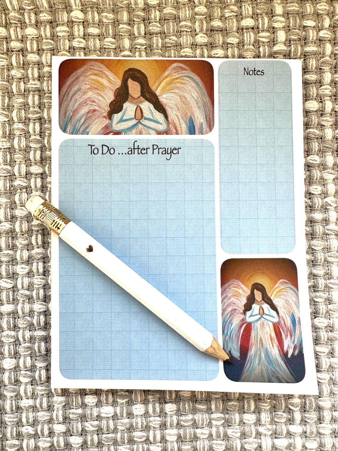Magnetic Notepad- Angel Notes - Etsy
