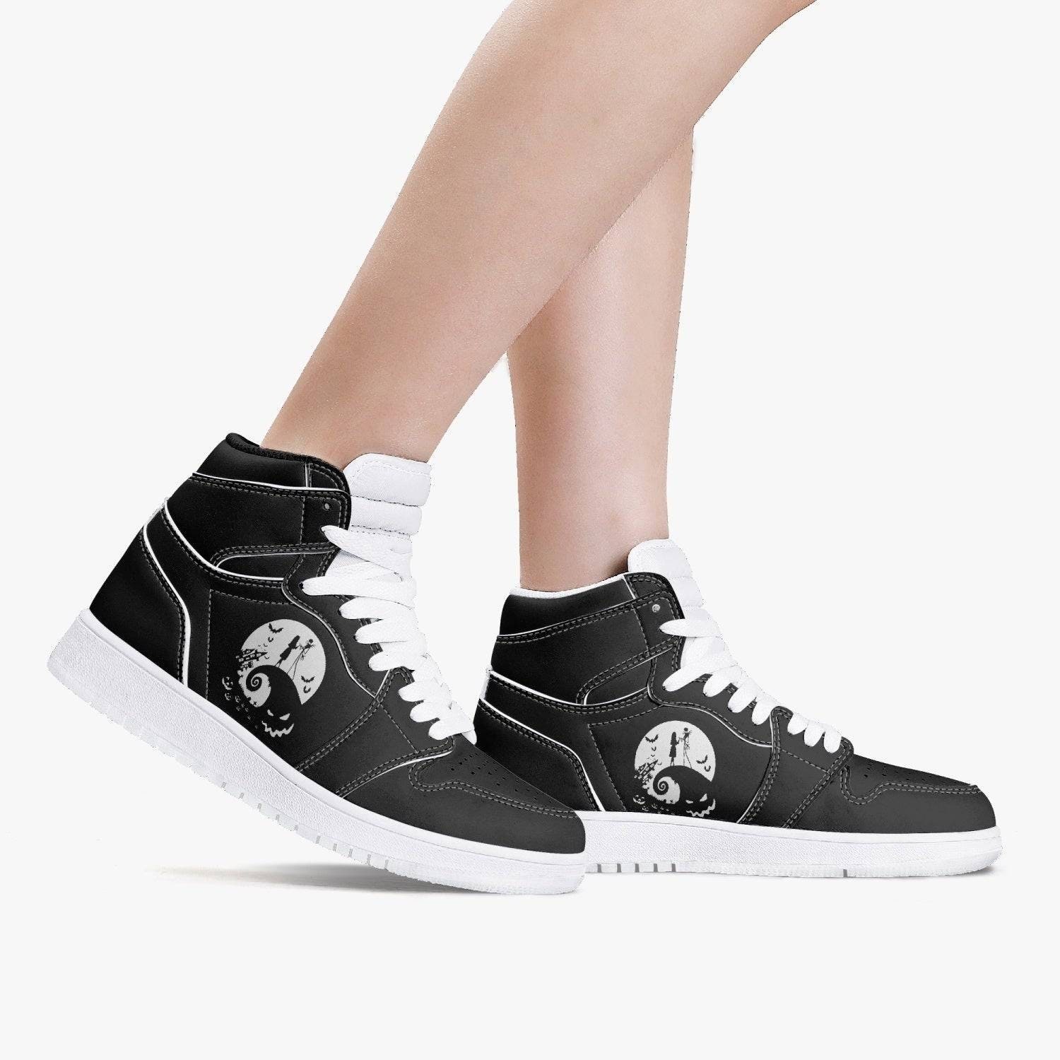 Women's Nightmare Before Christmas High-Top Leather Sneakers