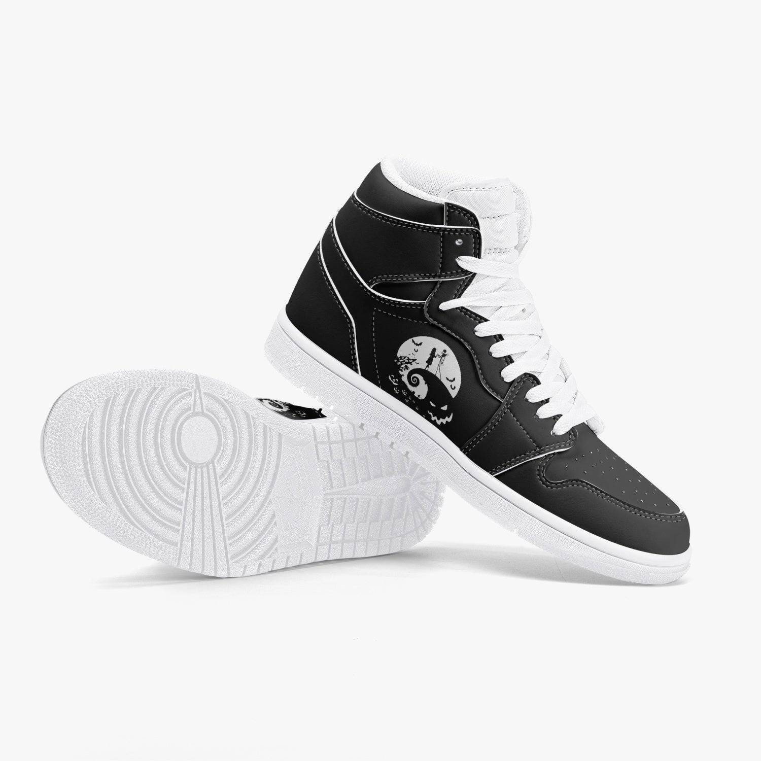 Women's Nightmare Before Christmas High-Top Leather Sneakers