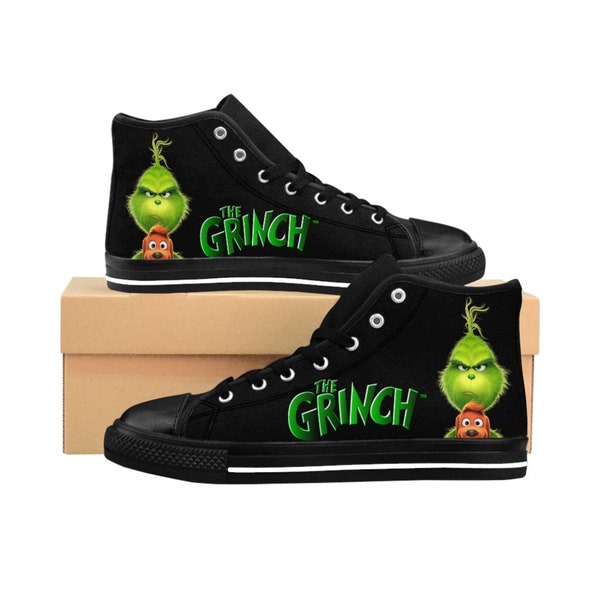 Grinch Tennis Shoes - Etsy