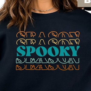 Spooky Season Sweatshirt, Halloween Sweatshirt, Retro Halloween Shirt, Spooky Season Halloween Sweatshirt, Spooky Vibes Shirt, 2023 Hallowe