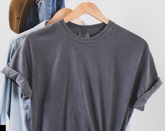 Chemise blanche confort couleurs T-shirt surdimensionné de style bohème Chemise unisexe douce portée Chemises à la mode T-shirt blanc pour bricolage T-shirt unisexe C1717