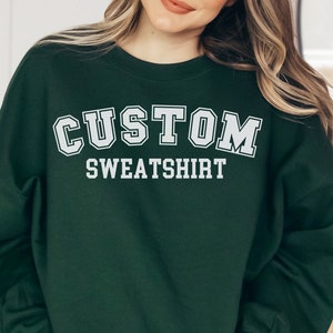Custom Sweatshirt: Personalized Text or Logo Crewneck for Men and Women