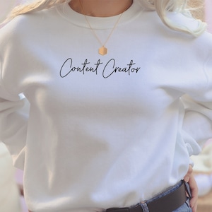 Content Creator Shirt | Blogger Tee | YouTuber Sweatshirt | Influencer Hoodie | Vlogger Shirt | Social Media T Shirt | Tik Toker
