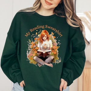 Book Lover Sweatshirt: Booktok Reader, Oversized Fit