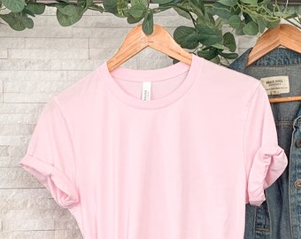 Blank Bella Canvas T-shirt | Jersey | Plain Bella Canvas Shirt | htv | screen print | Soft Plain t shirt | Unisex | DIY Tee | shirt blanks