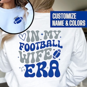 Football Wife Era Sweatshirt: Retro Football Season Oversized Sweater