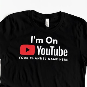 Youtube Channel T-Shirt | Custom YouTube T-Shirt | Custom T-Shirt with Your Channel Name | Content Creator