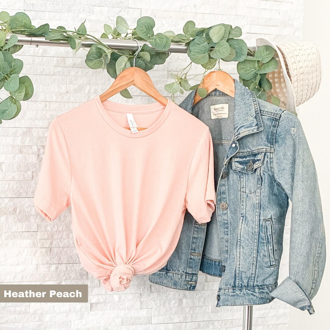 Blank Bella Canvas Tshirt Plain Bella Canvas Shirt CVC Etsy