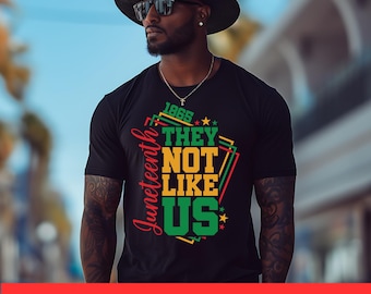 Junteenth Shirt Sie mögen uns nicht T-Shirt Schwarz im Besitz Geschäft Juniteenth Shirt für Männer & Frauen