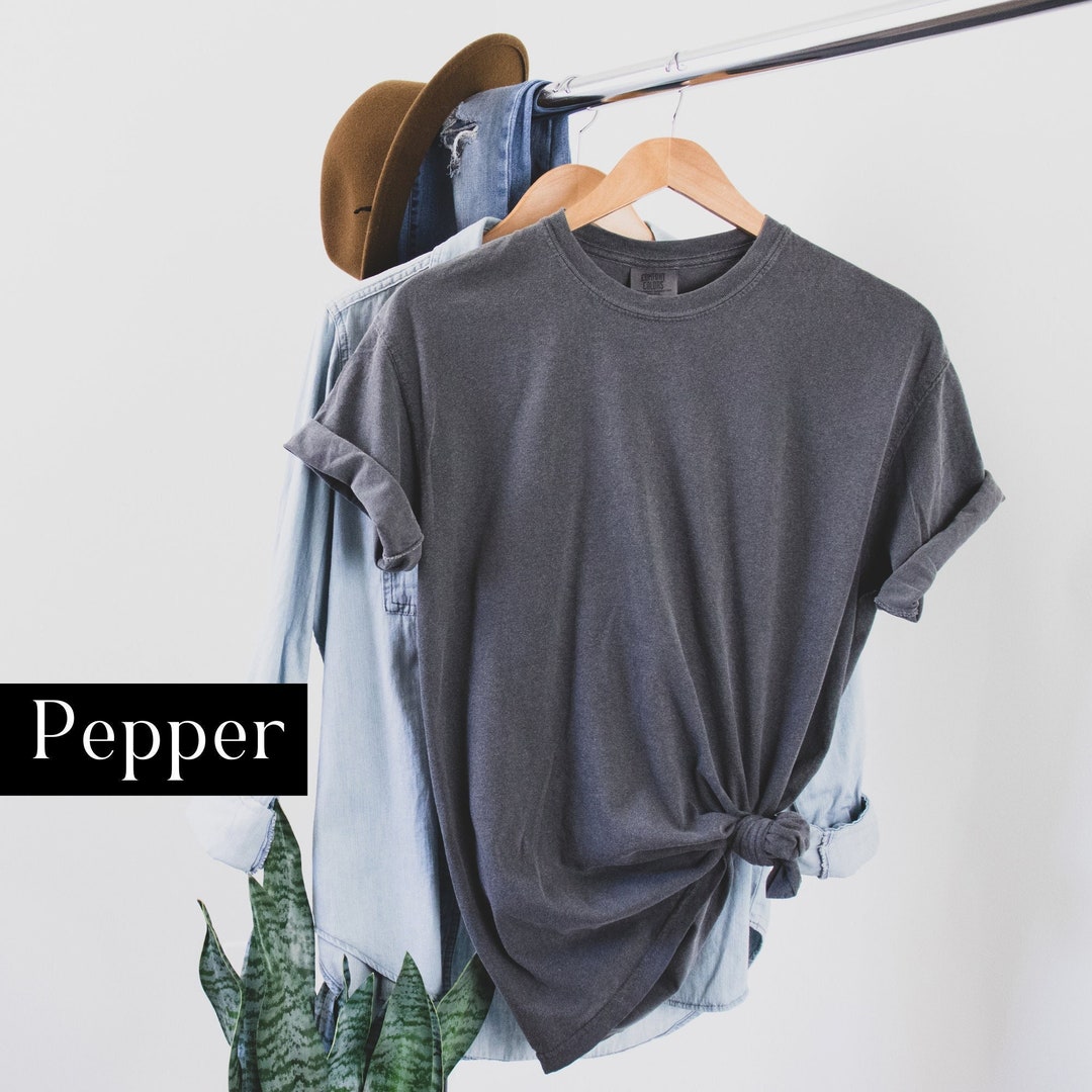 Blank Comfort Colors Shirt Oversized Boho Style T-shirt Soft