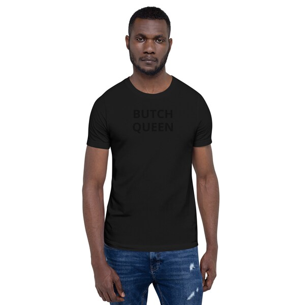 BUTCH QUEEN Black on Black tee