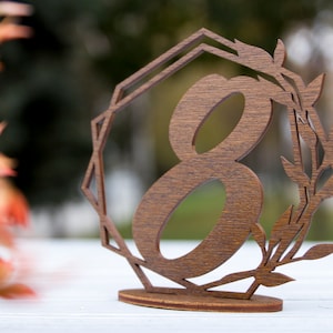 Wedding Table Numbers,Table Numbers,Rustic Wood Wedding Decor,Table Decor,Event Accessories,Elegant Wooden table numbers,Walnut table number