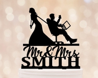 Adorno para tarta de boda de TI personalizado, divertidas decoraciones para tartas con temática de programador