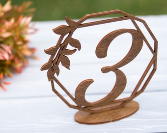 Wedding table number, Wood rustic table numbers, Wood table number wedding, Rustic table number, Rustic table decor calligraphys 4075