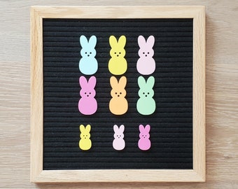 Bunny Letterboard Set (3pcs), Letter Board, bunny letterboard Icon Set, Letterboard accessories Set, Easter bunny, bunny
