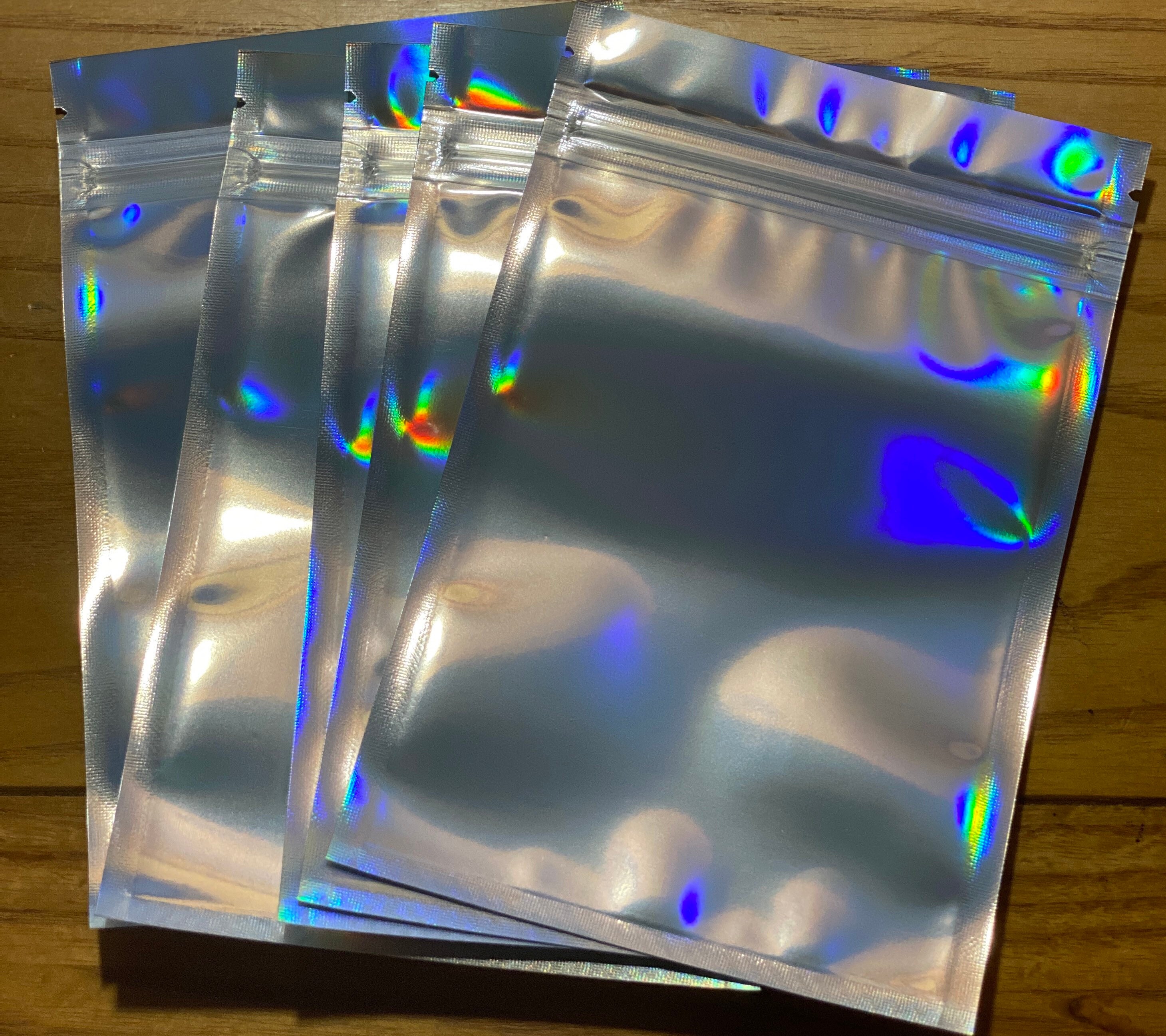 Holographic Ziplock Bags Etsy
