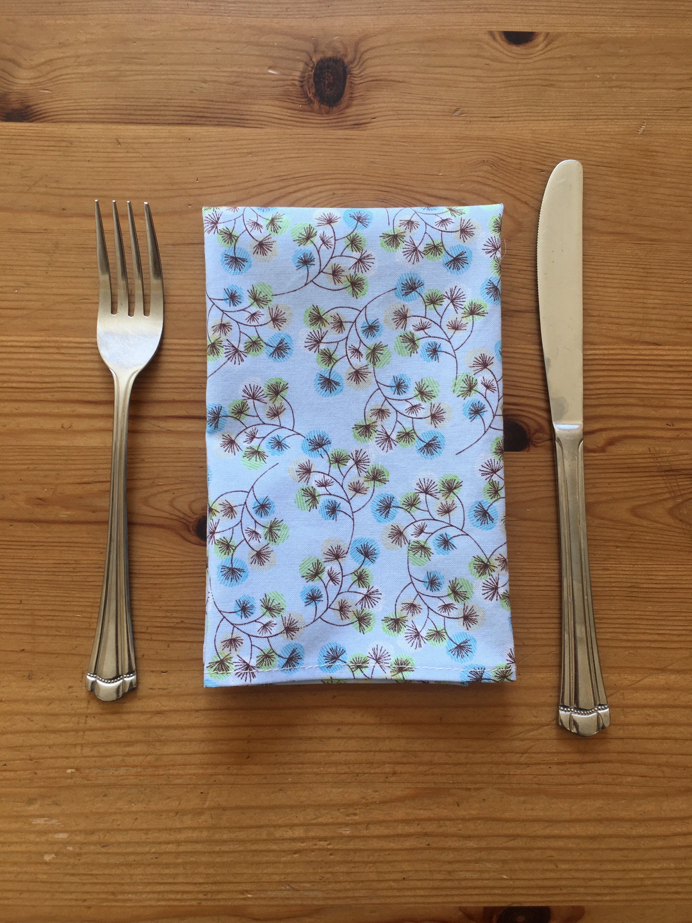 EcoFriendly Reusable 100 Cotton Cloth Napkins. Set of 6 Etsy