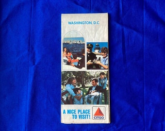 Vintage 1972 Washington, D.C. Map