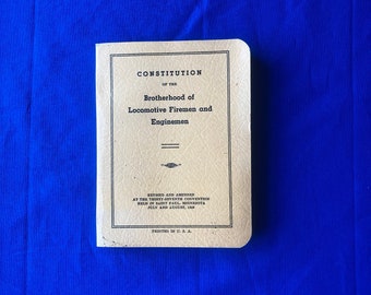 1959 Constitution of the Brotherhood of Locomotive Firemen and Enginemen