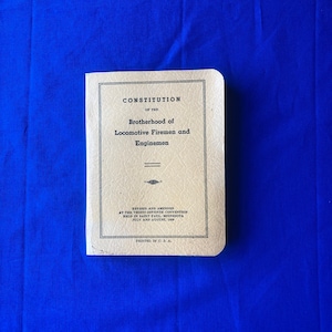 1959 Constitution of the Brotherhood of Locomotive Firemen and Enginemen