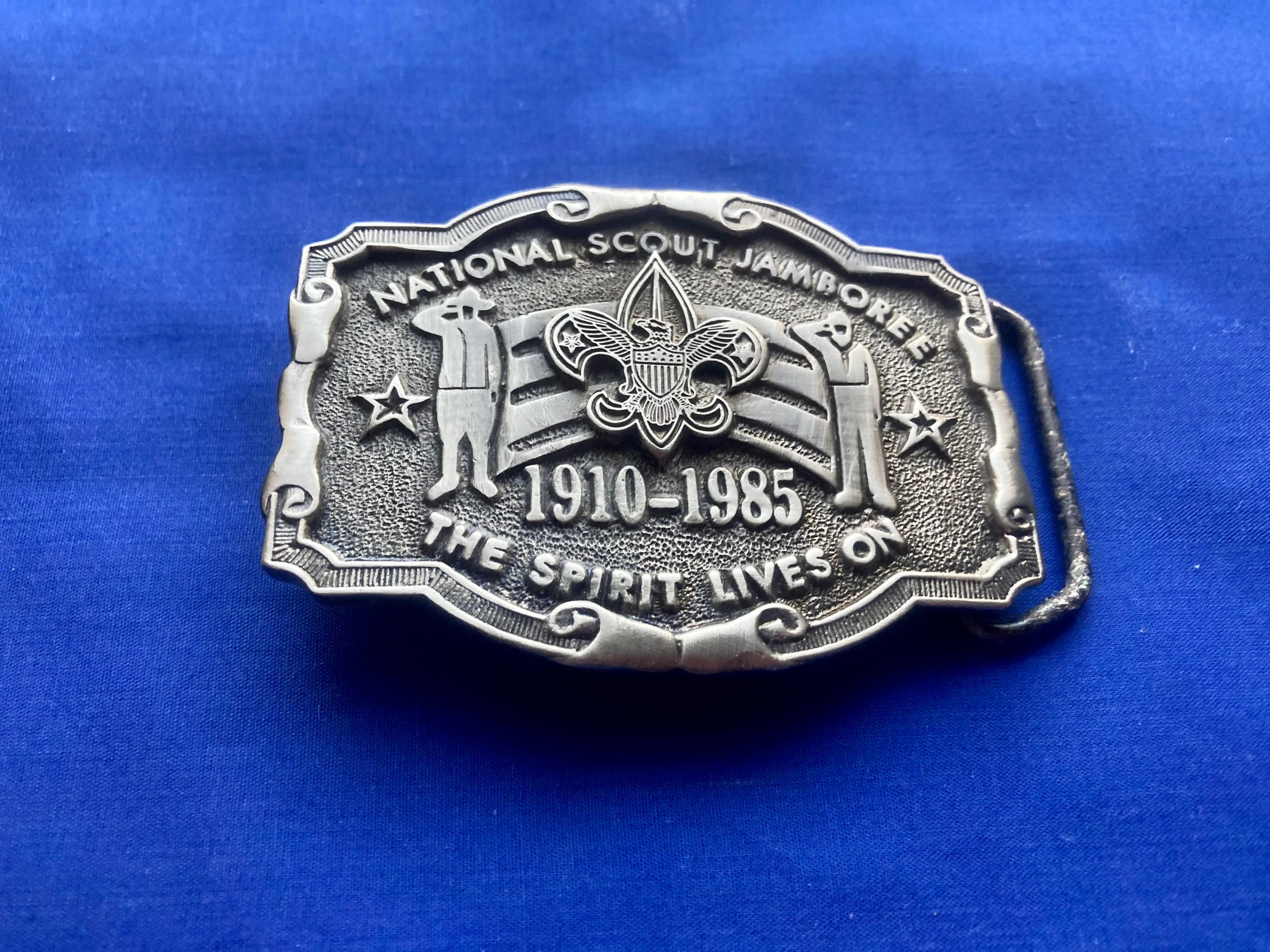 Boy Scout Belt Buckle National Scout Jamboree 19101985 Etsy