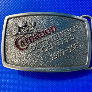 Carnation Distribution Centers Belt Buckle