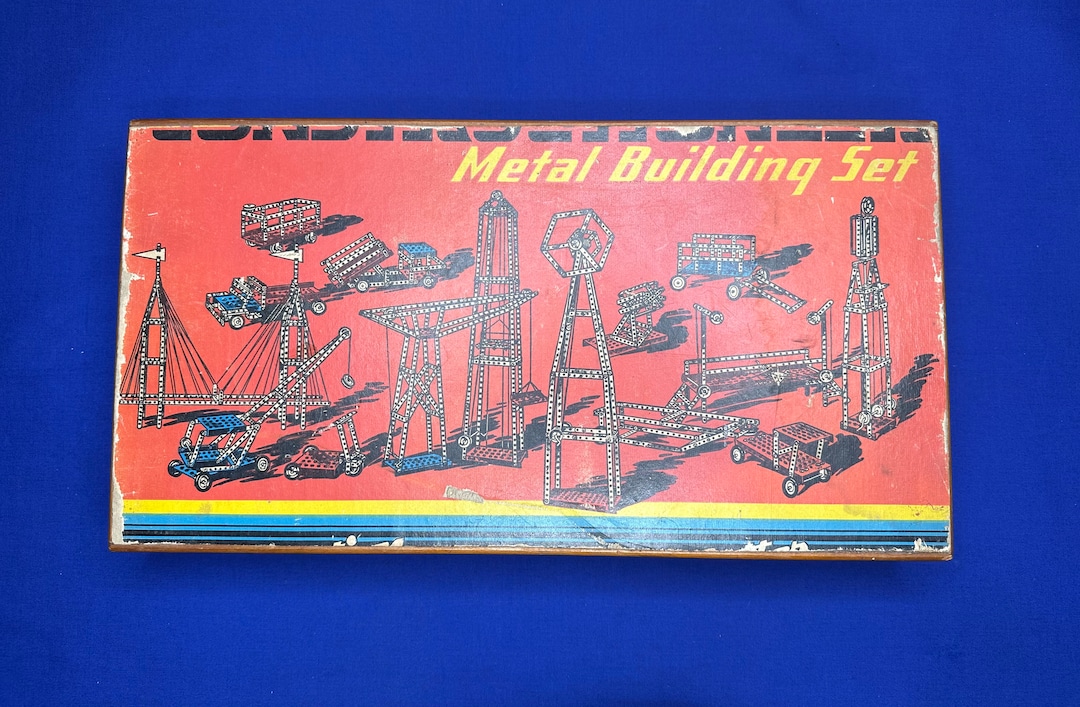 Vintage Metal Building Set Etsy