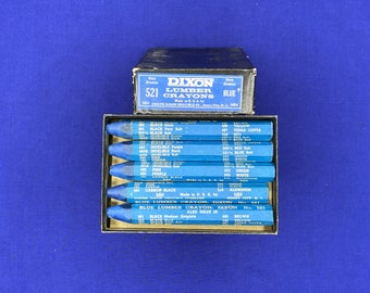 Vintage Dixon Lumber Crayons 521 Blue
