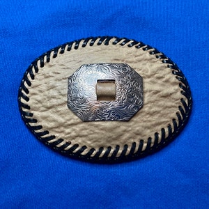 Hand Made Leather Belt Buckle