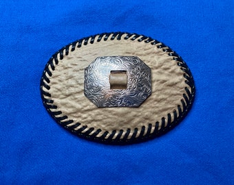 Hand Made Leather Belt Buckle
