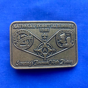 Boy Scout Belt Buckle National Scout Jamboree 1981