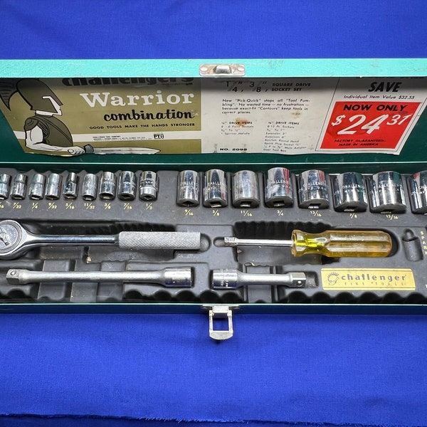 Vintage Challenger Warrior Socket Set