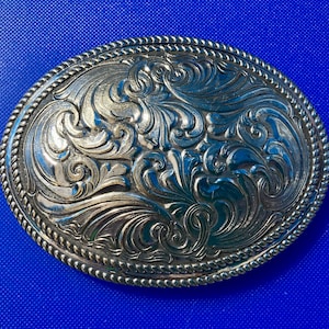 Vintage Crumrine Western Belt Buckle