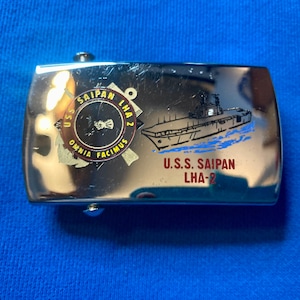 USS Saipan LHA-2 Belt Buckle