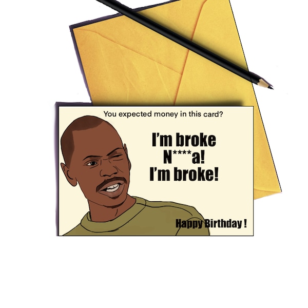 Dave Chappelle "Chappelle Show Birthday  Card