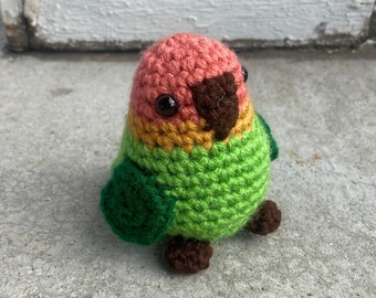 Gehaakte papegaai, amigurumi-papegaai, gehaakt dier, amigurumi-dier