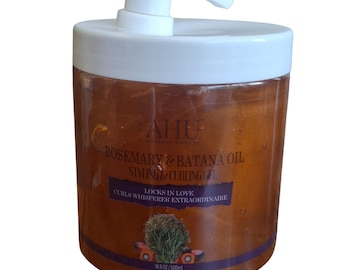 Gel para peinar y rizar con aceite de romero y batana AHU (500 ml)