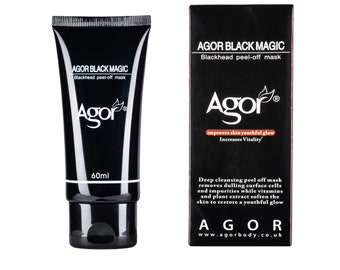Agor Charcoal Peel-Off Black Mask for Removing impurities and blackheads (60ml)