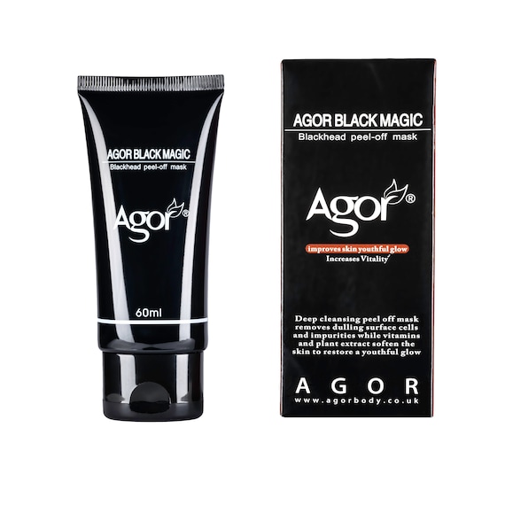 Agor Charcoal Peel-Off Black Mask for Removing impurities and blackheads (60ml)