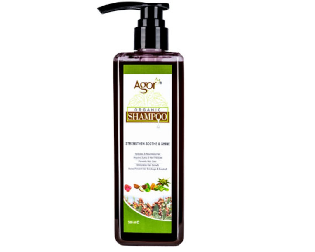 Agor Organic Hair Shampoo Hydrates Nourishes & Prevents Hair Loss ...